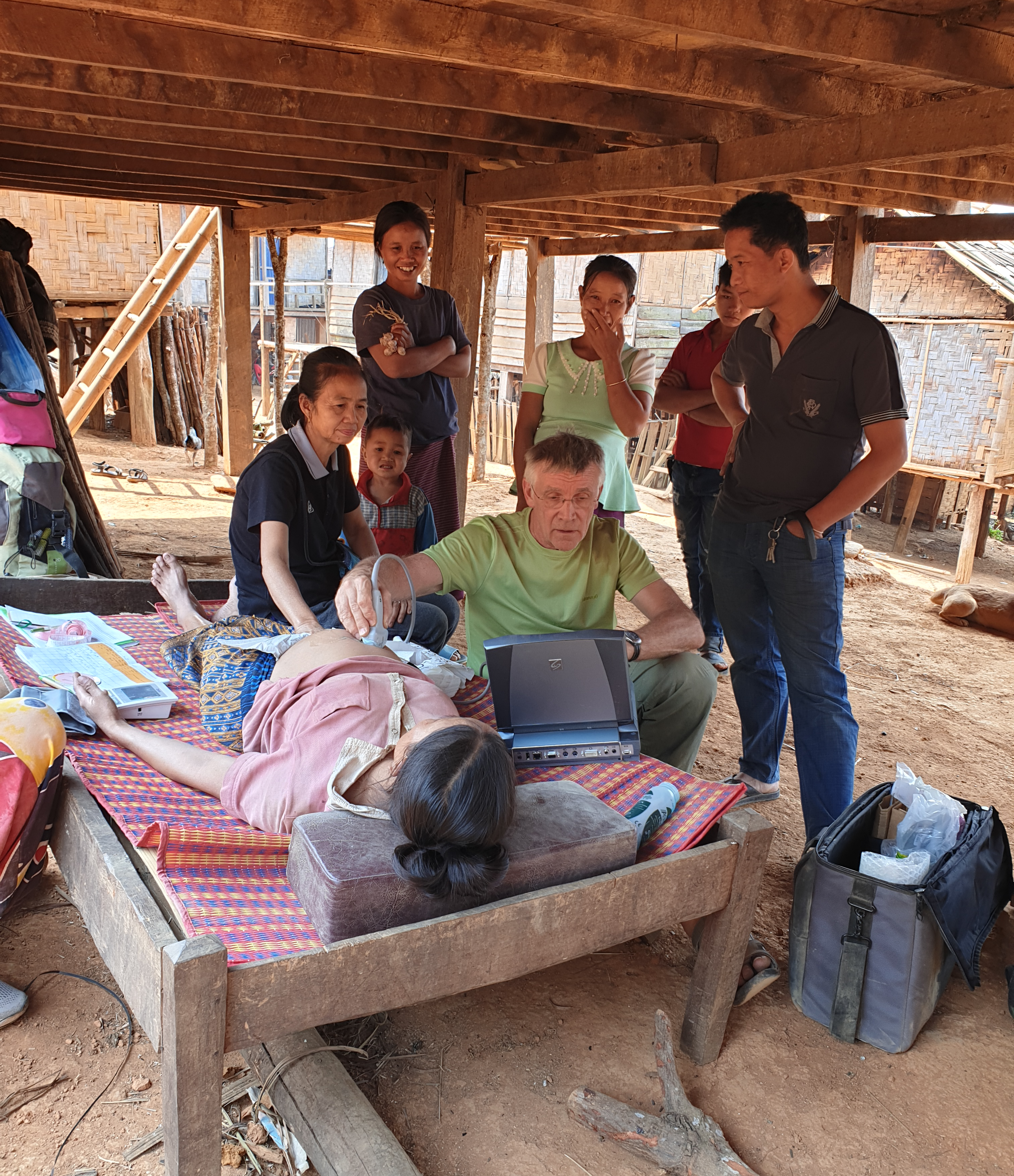 Echographie au village de MOK KANE